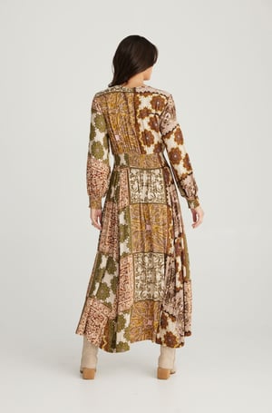 Image of Halcyon Dress. Paisley Gardens Print. By Talisman the Label.