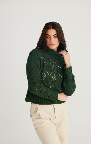 Image of Rosie Knit. Forest. By Talisman the Label.