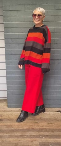 Image 1 of KylieJane Oversized jumper - bold stripe