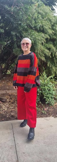 Image 2 of KylieJane Oversized jumper - bold stripe