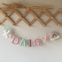 Image 1 of Rainbow Flower Name Garland