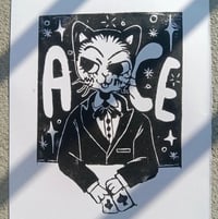 ACE A4 Linocut Print 