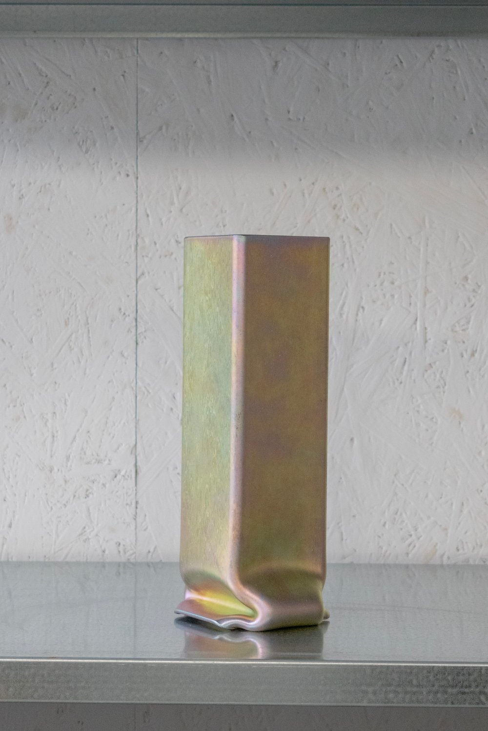 Image of SAMPLE ** Pressure Vase Square Tall, Zinc Plated #2