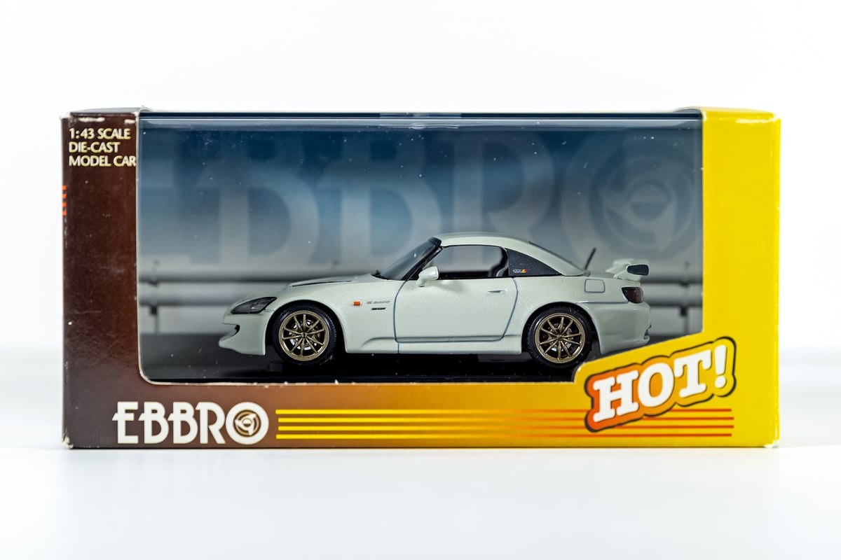 Miniature Ebbro 1/43 - Honda S2000 Mugen Blanche - Très Bon état Avec Boîte