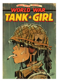 Image 3 of Tank Girl Giant Poster Magazine #1 with bonus prints and cards
