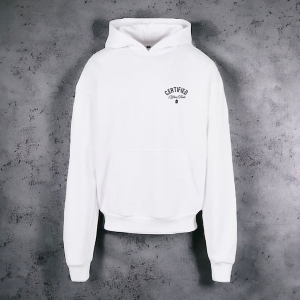 Image of WHITE ULTRA HEAVY HOODIE