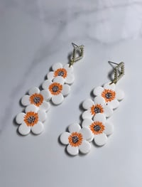 Image 2 of Sophie White Dangle Flowers 