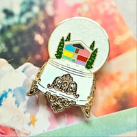 Image 2 of Lover Snowglobe Enamel Pin / Sticker 