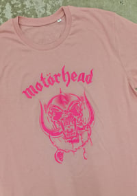 Image 2 of Motorhead Neon Pink Tees