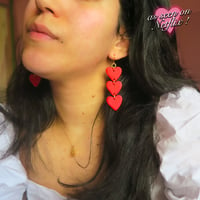 Image 1 of QUEEN OF HEARTS earrings