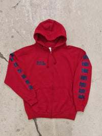 Image 1 of Red Black Flag Nervous Breakdown zipper hoodie