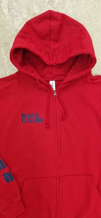 Image 2 of Red Black Flag Nervous Breakdown zipper hoodie