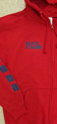 Image 3 of Red Black Flag Nervous Breakdown zipper hoodie