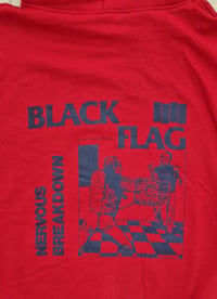 Image 5 of Red Black Flag Nervous Breakdown zipper hoodie
