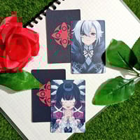 Image 2 of [PRE-ORDER] Arlecchino Columbina A6 Print & Photocard