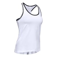 Image 3 of Under Armour Womens Knockout Tank - White