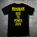 Image of Memoriam - T Shirt  - Hellfire - Yellow Print 