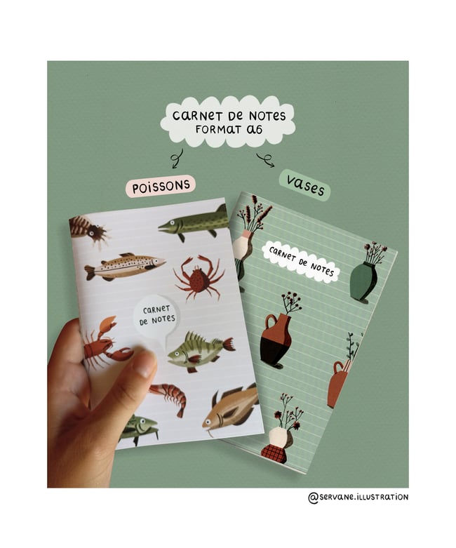 " Carnet de notes " (deux au choix)