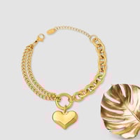 Image 1 of Sweetheart Chain Bracelet | Gold