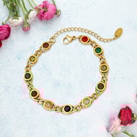 Image 1 of Gold Chakra Inspired  Bracelet 