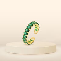 Image 1 of Emerald Green Ring
