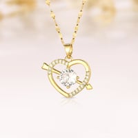 Image 1 of Solitaire Cupid Necklace