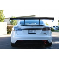 Image 3 of Tesla Model S Plaid GTC-500 71" Adjustable Wing 2021 - Up