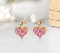 Image 3 of Heart Earrings 