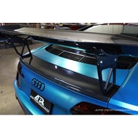 Image 4 of Audi R8 GTC-500 Adjustable Wing, with Carbon Fiber Active Spoiler Panel Replacement 2016-2018