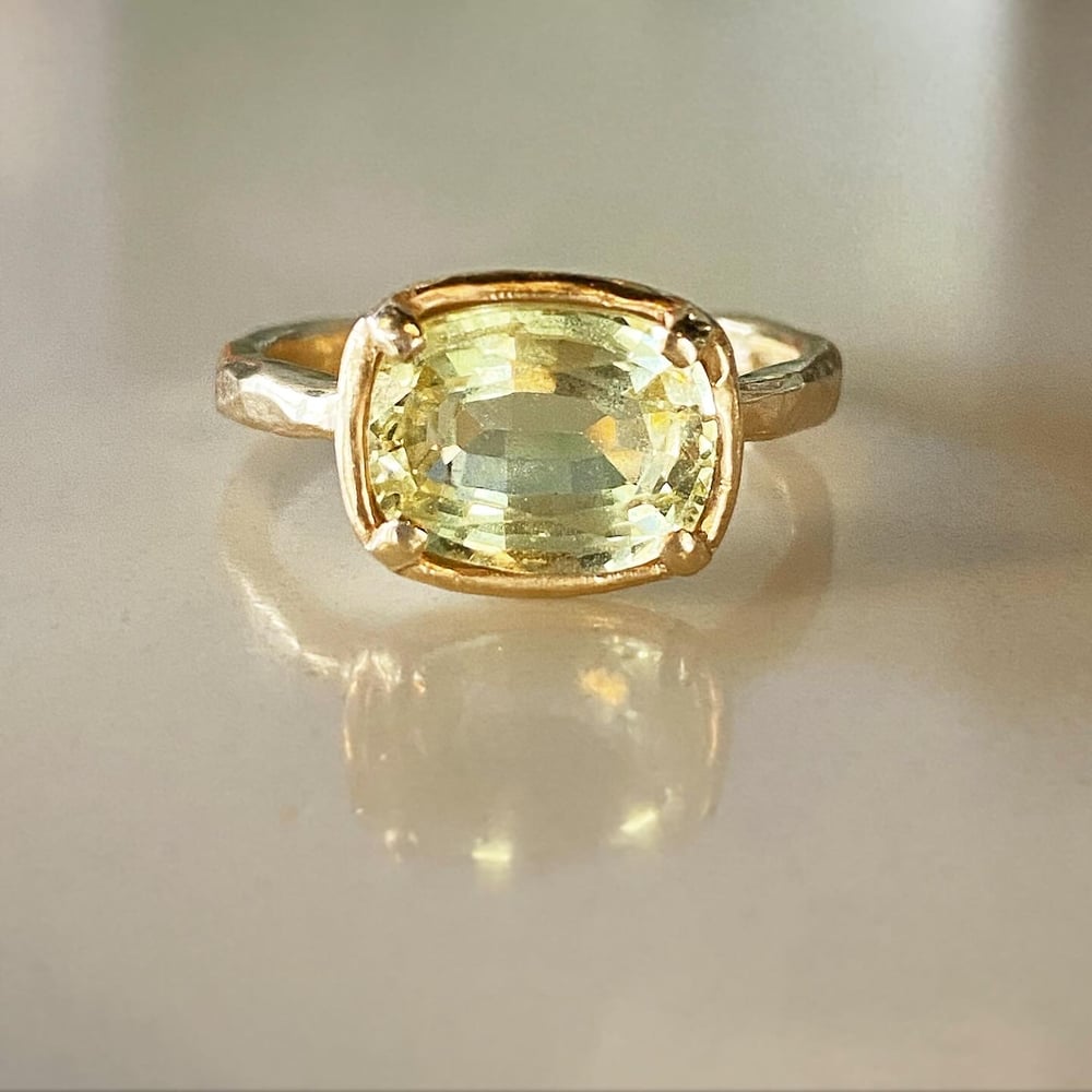 Image of Yellow Sapphire Jupiter ring