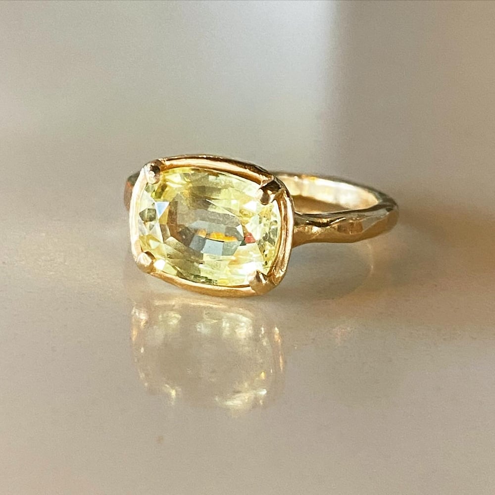 Image of Yellow Sapphire Jupiter ring