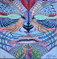 Image 1 of Blotter Art - Metamor-Faces Series V1 "Flight" 