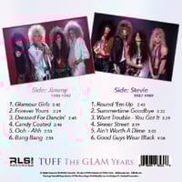 Image 11 of TUFF "The Glam Years 1985-1989" 12" Black/Purple Vinyl, Remastered, Full Color 2 Panel Insert