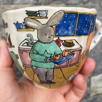 Image 3 of Bunnies' chill morning - Ceramic Mug