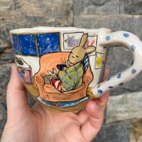 Image 5 of Bunnies' chill morning - Ceramic Mug