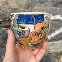 Image 4 of Bunnies' chill morning - Ceramic Mug