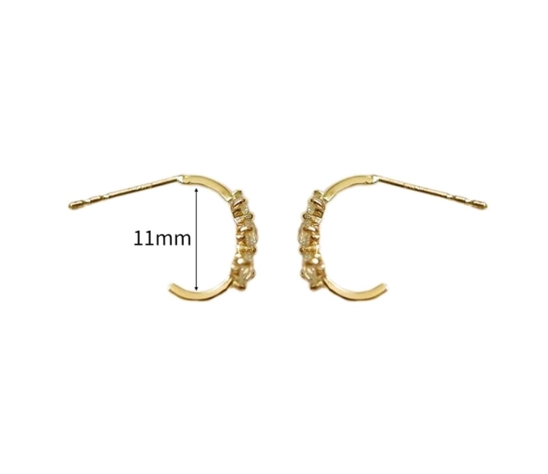 Image of Brilla Half Hoop Earrings 