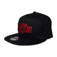 Image 2 of RED OUTLINE BLACK HAT 