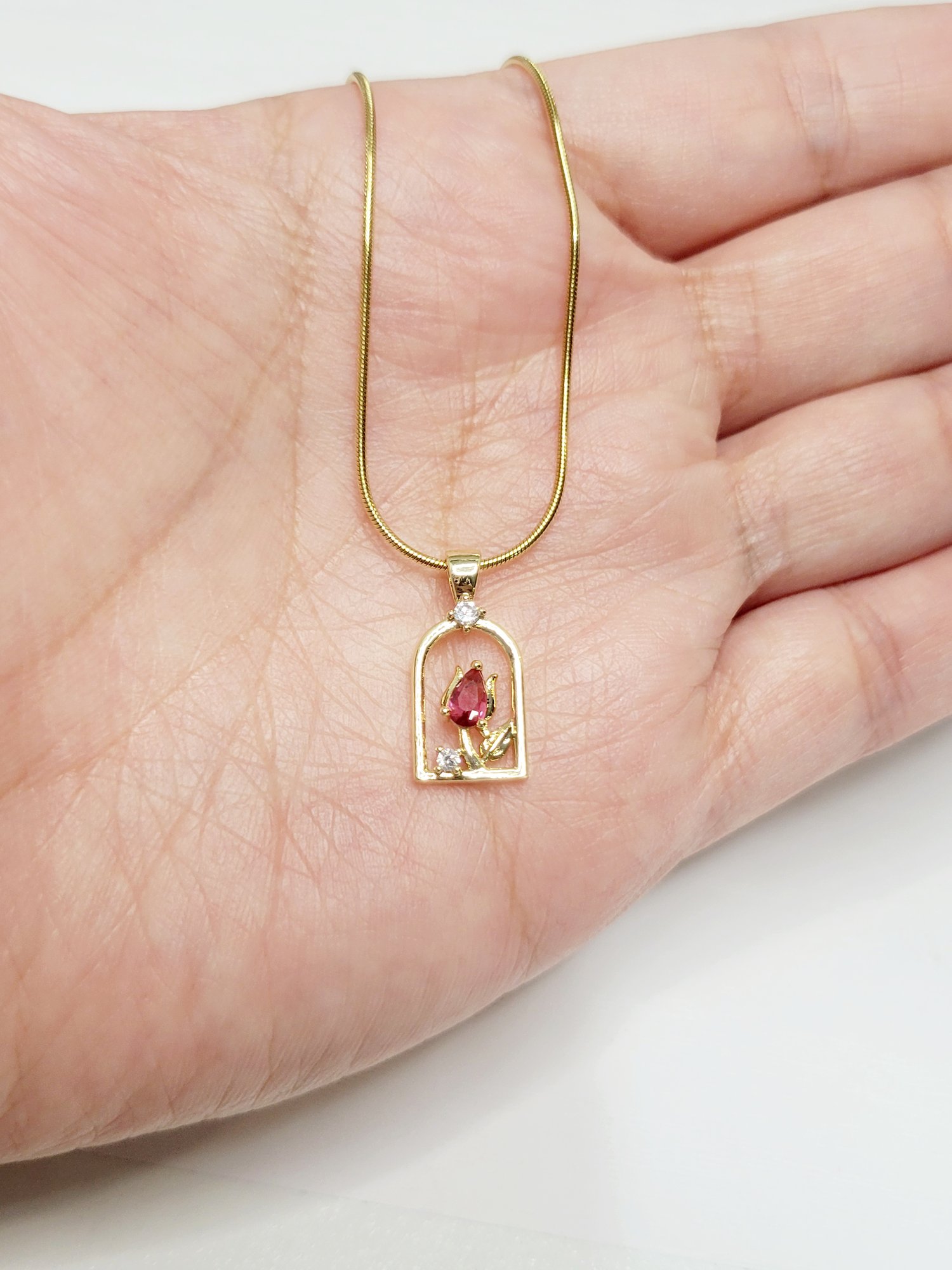 Image of Belle Rose Necklace 