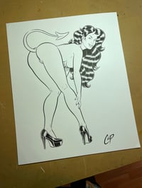 Image 2 of SKINNY LEGS AND ALL  DEVIL GIRL Original art