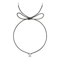 Image 1 of Star Pendant Cord Necklace, White