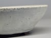 Round bonsai pot in a matte white glaze. D.198mm