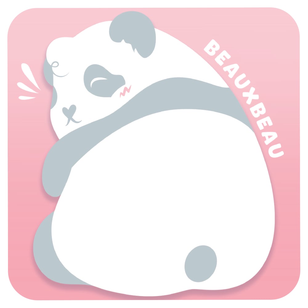 Chunky Panda Die Cut Sticky Notes