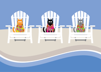 Image 1 of Beach Chair Cat Collection