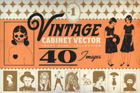 Image 1 of Vintage Cabinet Vector Vol.1