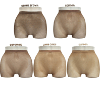Image 1 of Gold silk lined high waisted stockings