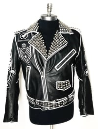 Image 2 of Marc Vachon Custom Hollywood Skull Leather Jacket