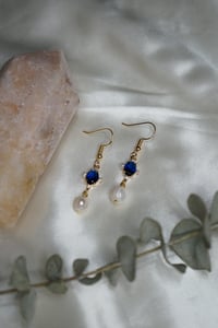 Image 1 of The "Siren" Earrings (Royal Blue)