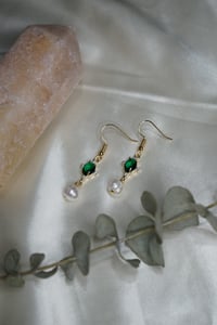 Image 2 of The "Siren" Earrings (Emerald)