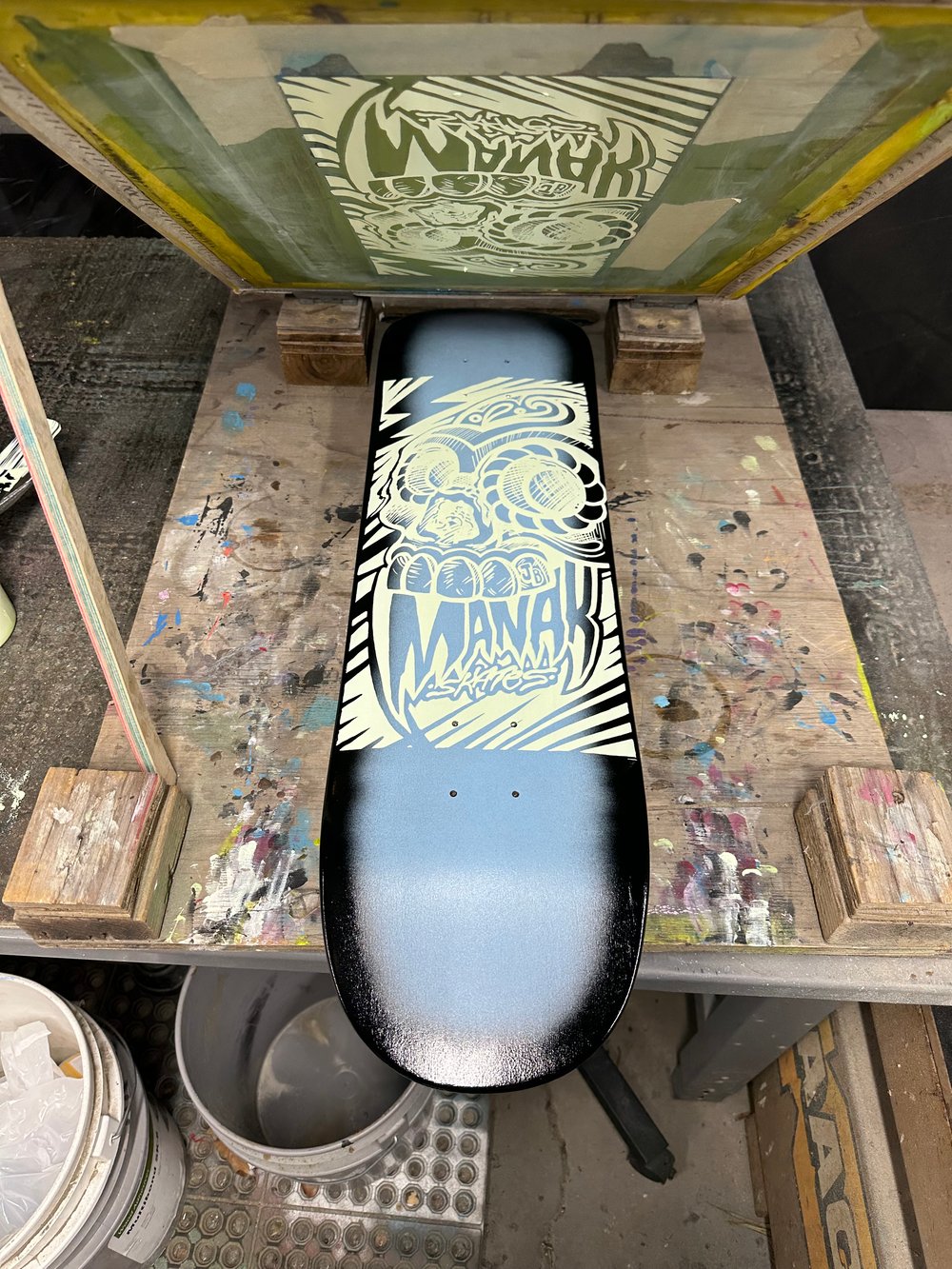 8.5" Popsicle - JB Graphic Black and Blue